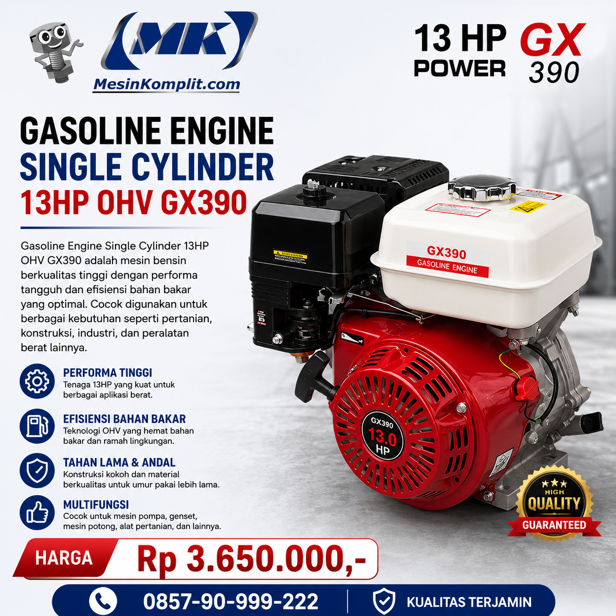 Engine Bensin Serbag...